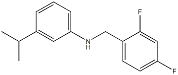 N-[(2,4-difluorophenyl)methyl]-3-(propan-2-yl)aniline Struktur