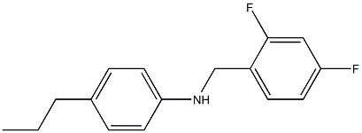 N-[(2,4-difluorophenyl)methyl]-4-propylaniline Struktur