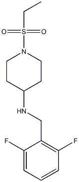 N-[(2,6-difluorophenyl)methyl]-1-(ethanesulfonyl)piperidin-4-amine Struktur