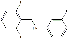 N-[(2,6-difluorophenyl)methyl]-3-fluoro-4-methylaniline Struktur