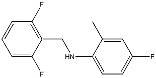 N-[(2,6-difluorophenyl)methyl]-4-fluoro-2-methylaniline Struktur