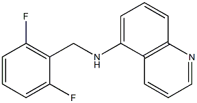 N-[(2,6-difluorophenyl)methyl]quinolin-5-amine Struktur