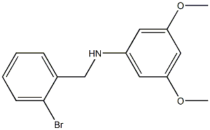 N-[(2-bromophenyl)methyl]-3,5-dimethoxyaniline Struktur