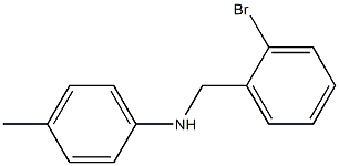 N-[(2-bromophenyl)methyl]-4-methylaniline Struktur