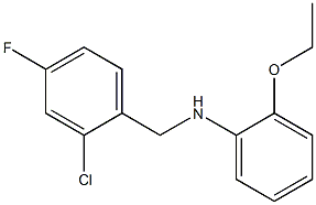 N-[(2-chloro-4-fluorophenyl)methyl]-2-ethoxyaniline Struktur