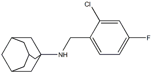 N-[(2-chloro-4-fluorophenyl)methyl]adamantan-1-amine Struktur