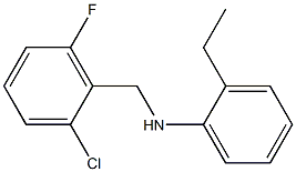 N-[(2-chloro-6-fluorophenyl)methyl]-2-ethylaniline Struktur