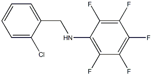 N-[(2-chlorophenyl)methyl]-2,3,4,5,6-pentafluoroaniline Struktur