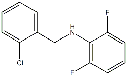 N-[(2-chlorophenyl)methyl]-2,6-difluoroaniline Struktur