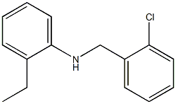 N-[(2-chlorophenyl)methyl]-2-ethylaniline Struktur