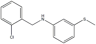 N-[(2-chlorophenyl)methyl]-3-(methylsulfanyl)aniline Struktur