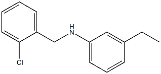 N-[(2-chlorophenyl)methyl]-3-ethylaniline Struktur