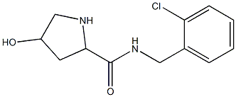 N-[(2-chlorophenyl)methyl]-4-hydroxypyrrolidine-2-carboxamide Struktur