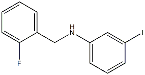 N-[(2-fluorophenyl)methyl]-3-iodoaniline Struktur