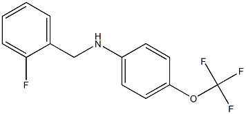 N-[(2-fluorophenyl)methyl]-4-(trifluoromethoxy)aniline Struktur