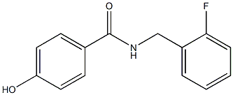 N-[(2-fluorophenyl)methyl]-4-hydroxybenzamide Struktur