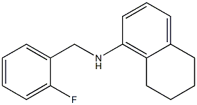 N-[(2-fluorophenyl)methyl]-5,6,7,8-tetrahydronaphthalen-1-amine Struktur