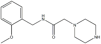 N-[(2-methoxyphenyl)methyl]-2-(piperazin-1-yl)acetamide Struktur