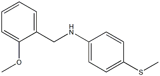 N-[(2-methoxyphenyl)methyl]-4-(methylsulfanyl)aniline Struktur