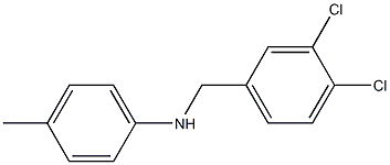 N-[(3,4-dichlorophenyl)methyl]-4-methylaniline Struktur