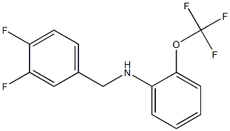 N-[(3,4-difluorophenyl)methyl]-2-(trifluoromethoxy)aniline Struktur