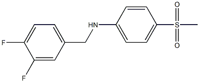 N-[(3,4-difluorophenyl)methyl]-4-methanesulfonylaniline Struktur