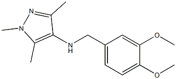 N-[(3,4-dimethoxyphenyl)methyl]-1,3,5-trimethyl-1H-pyrazol-4-amine Struktur