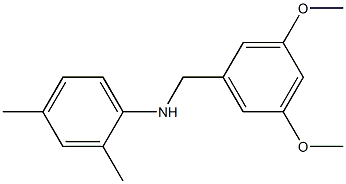 N-[(3,5-dimethoxyphenyl)methyl]-2,4-dimethylaniline Struktur