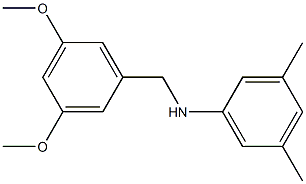 N-[(3,5-dimethoxyphenyl)methyl]-3,5-dimethylaniline Struktur