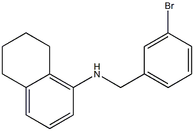 N-[(3-bromophenyl)methyl]-5,6,7,8-tetrahydronaphthalen-1-amine Struktur