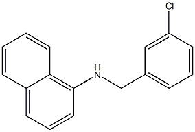 N-[(3-chlorophenyl)methyl]naphthalen-1-amine Struktur