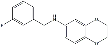 N-[(3-fluorophenyl)methyl]-2,3-dihydro-1,4-benzodioxin-6-amine Struktur