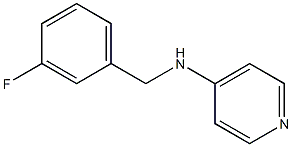 N-[(3-fluorophenyl)methyl]pyridin-4-amine Struktur