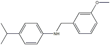 N-[(3-methoxyphenyl)methyl]-4-(propan-2-yl)aniline Struktur