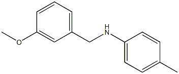 N-[(3-methoxyphenyl)methyl]-4-methylaniline Struktur