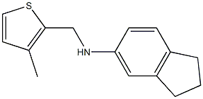 N-[(3-methylthiophen-2-yl)methyl]-2,3-dihydro-1H-inden-5-amine Struktur