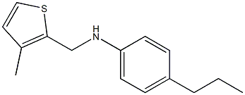 N-[(3-methylthiophen-2-yl)methyl]-4-propylaniline Struktur