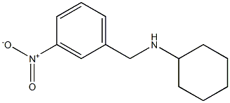 N-[(3-nitrophenyl)methyl]cyclohexanamine Struktur