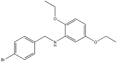 N-[(4-bromophenyl)methyl]-2,5-diethoxyaniline Struktur