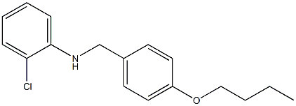 N-[(4-butoxyphenyl)methyl]-2-chloroaniline Struktur