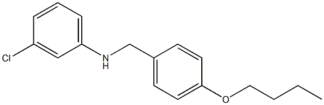 N-[(4-butoxyphenyl)methyl]-3-chloroaniline Struktur