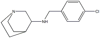 N-[(4-chlorophenyl)methyl]-1-azabicyclo[2.2.2]octan-3-amine Struktur