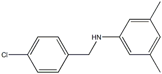 N-[(4-chlorophenyl)methyl]-3,5-dimethylaniline Struktur