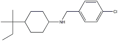 N-[(4-chlorophenyl)methyl]-4-(2-methylbutan-2-yl)cyclohexan-1-amine Struktur