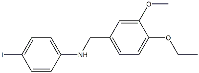 N-[(4-ethoxy-3-methoxyphenyl)methyl]-4-iodoaniline Struktur