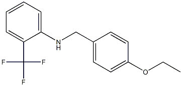 N-[(4-ethoxyphenyl)methyl]-2-(trifluoromethyl)aniline Struktur