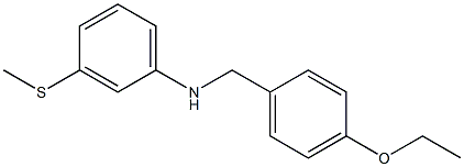 N-[(4-ethoxyphenyl)methyl]-3-(methylsulfanyl)aniline Struktur