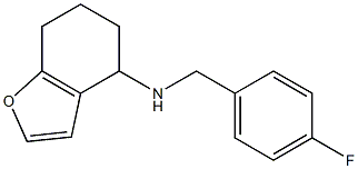 N-[(4-fluorophenyl)methyl]-4,5,6,7-tetrahydro-1-benzofuran-4-amine Struktur