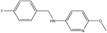 N-[(4-fluorophenyl)methyl]-6-methoxypyridin-3-amine Struktur