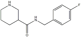 N-[(4-fluorophenyl)methyl]piperidine-3-carboxamide Struktur